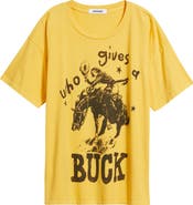 Daydreamer Who Gives a Buck Cotton Graphic T-Shirt