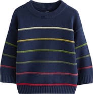 NEXT Kids' Colorblock Stripe Sweater