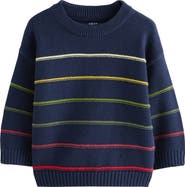 NEXT Kids' Colorblock Stripe Sweater