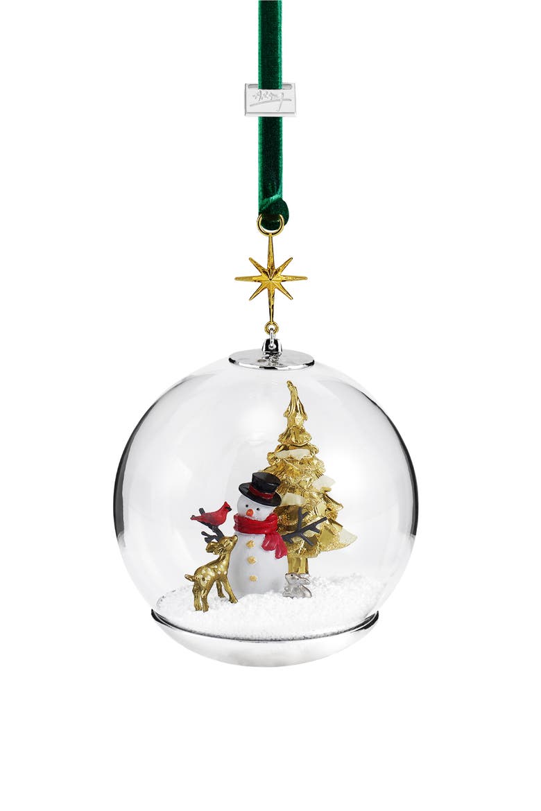 Snowman First Friends Snow Globe Ornament, Main, color, NO COLOR