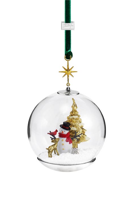 Snowman First Friends Snow Globe Ornament