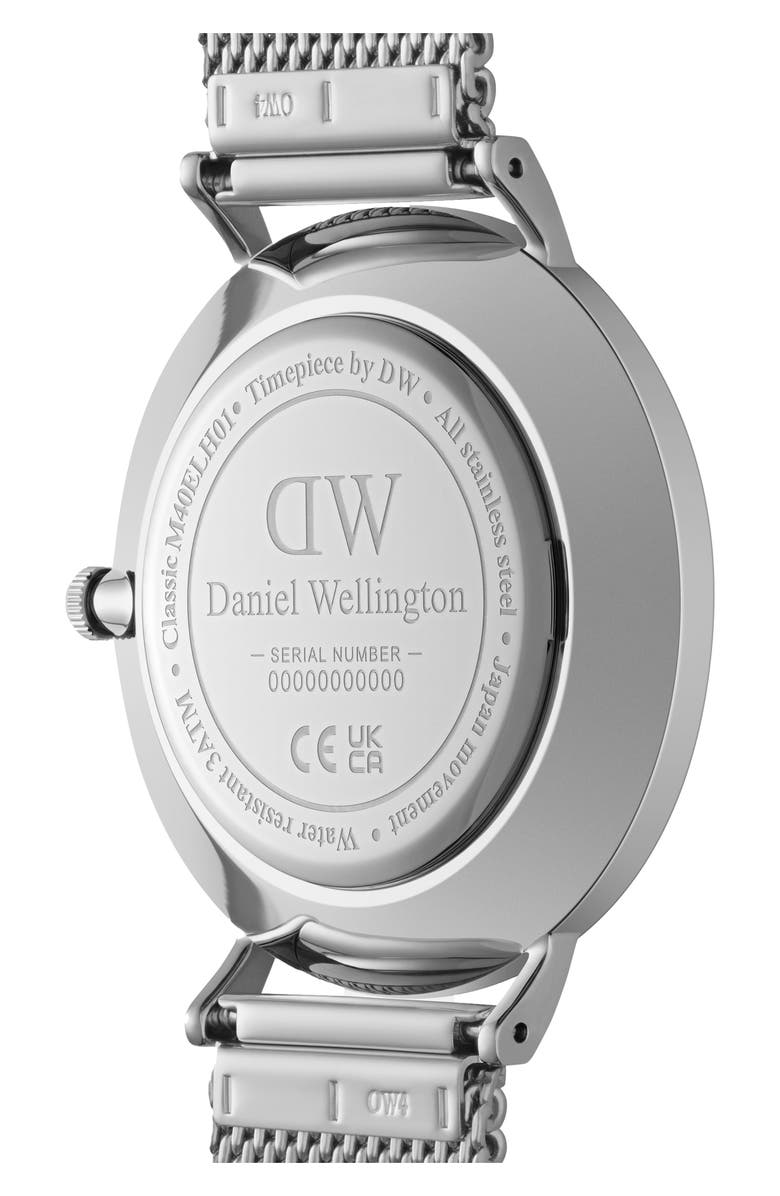 Daniel Wellington Classic Multi Eye Mesh Strap Watch, 40mm, Alternate, color, Silver