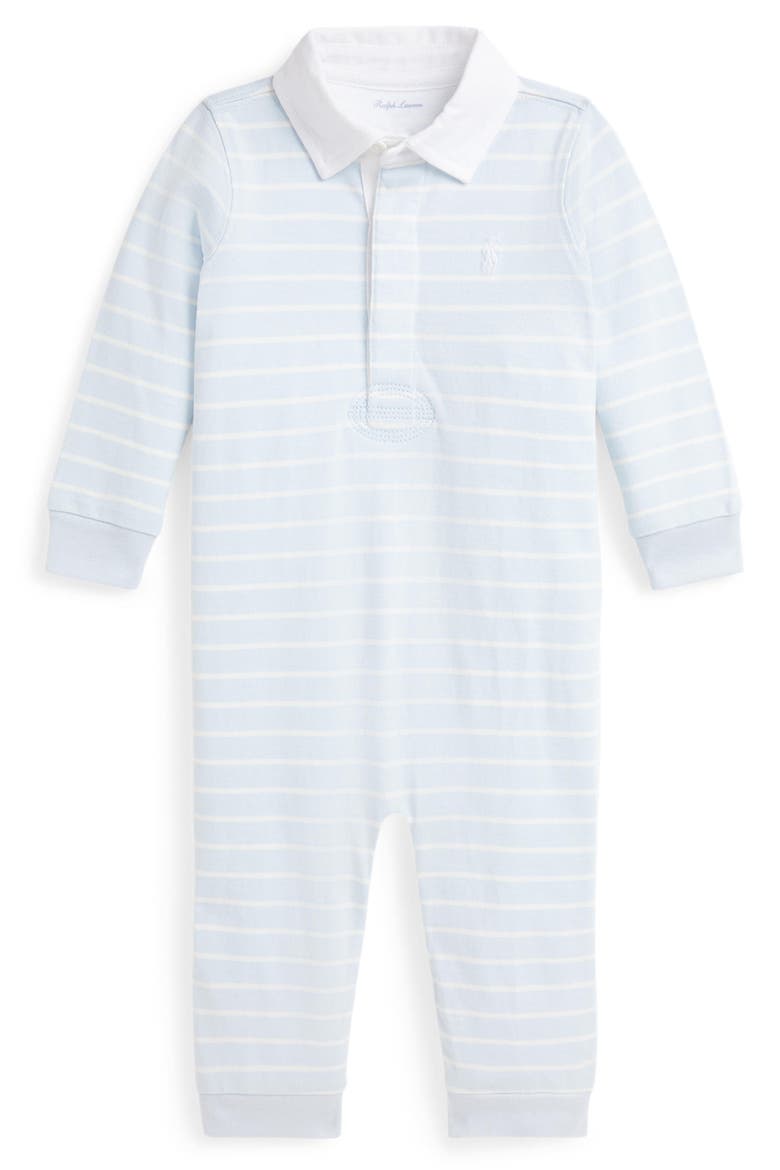Rugby Cotton Jersey Coverall, Main, color, BERYL BLUE