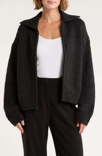 Zip-Up Cardigan