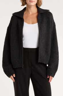Vince Zip-Up Cardigan