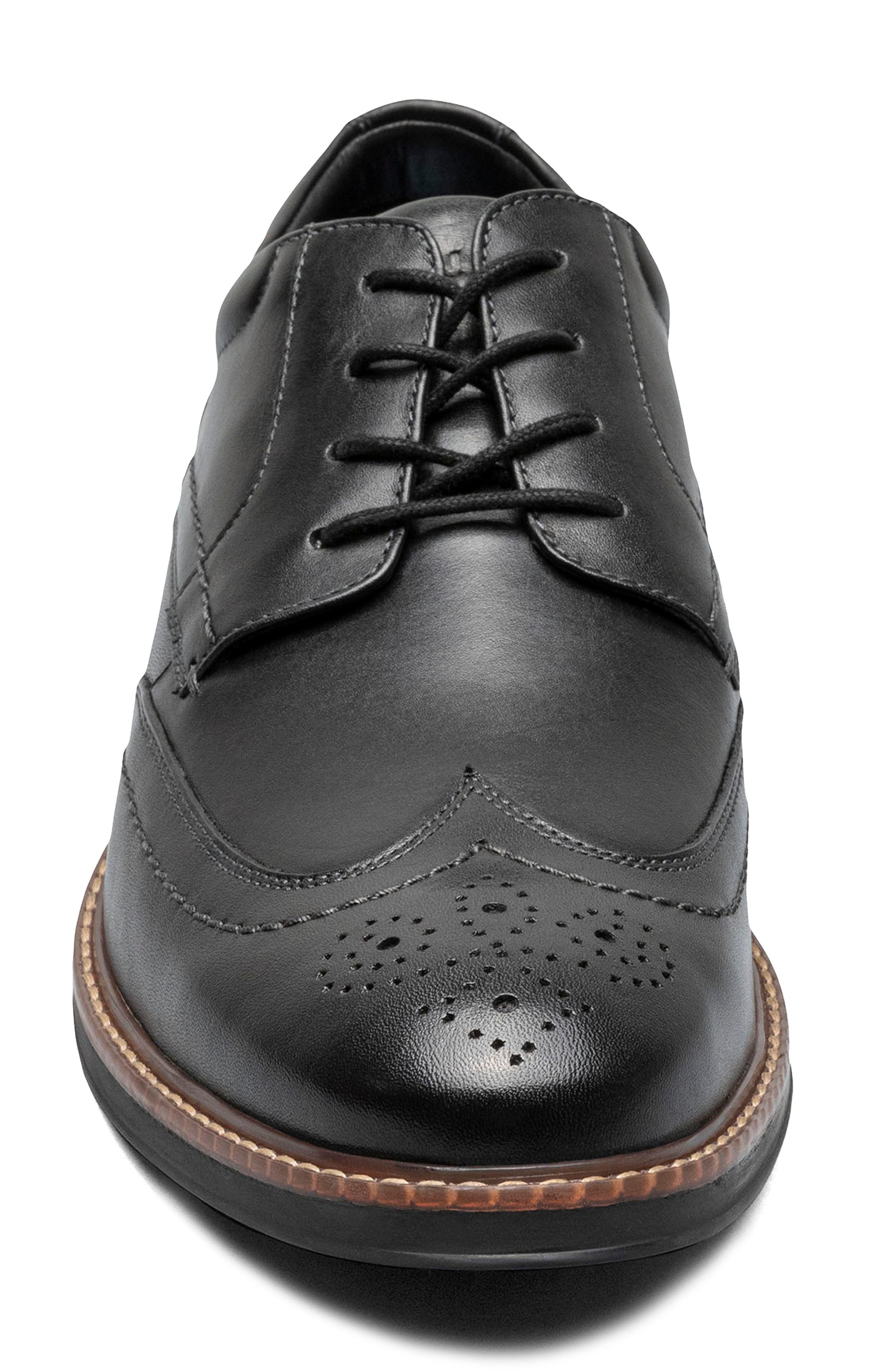 NUNN BUSH Calderone Wingtip Derby - Wide Width Available, Alternate, color, Black