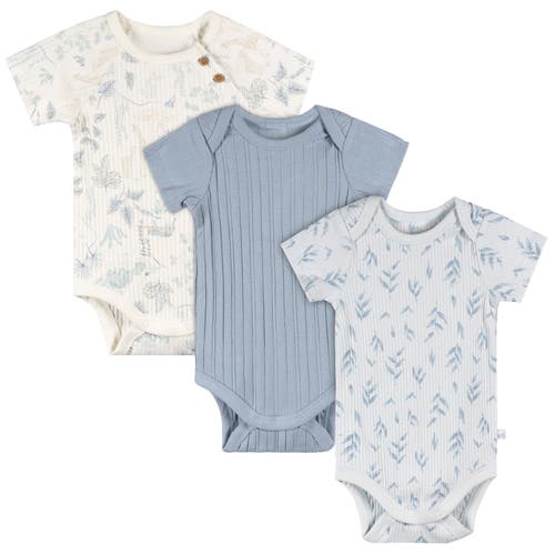 Just Born Kids'  Assorted 3-pack Bodysuits In Animal Print