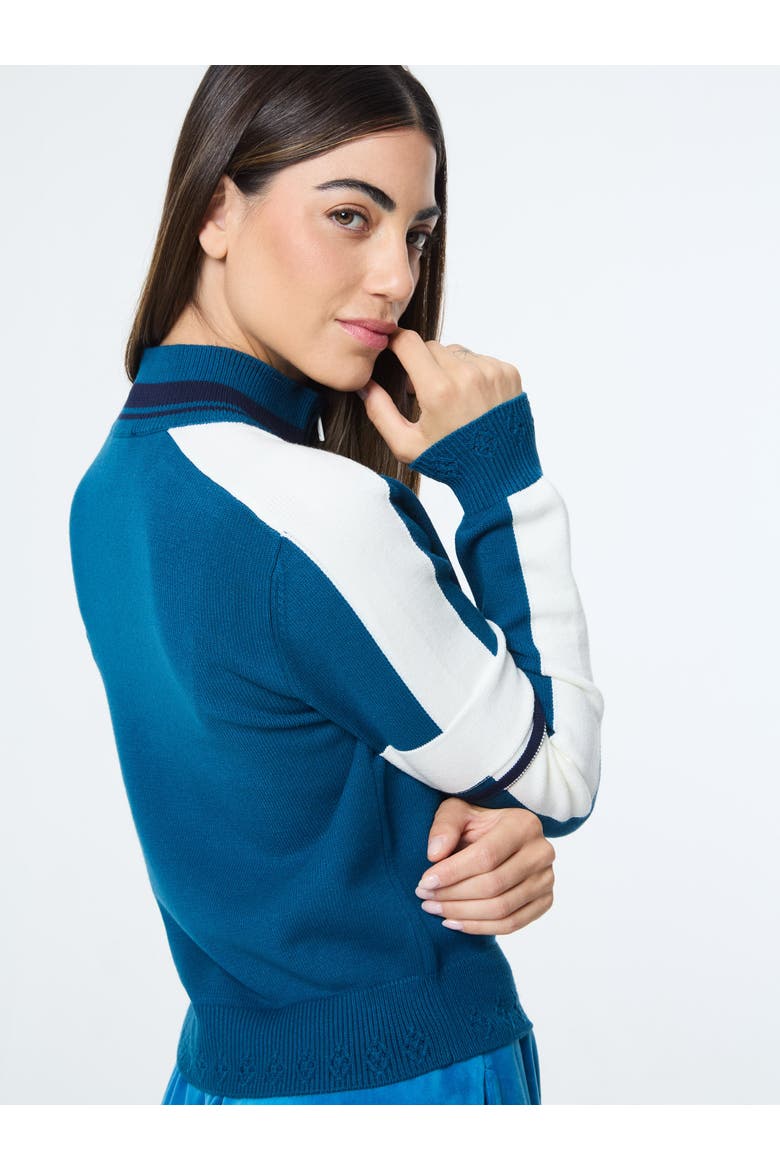Nota Knit Quarter Zip, Alternate, color, MYKONOS BLUE