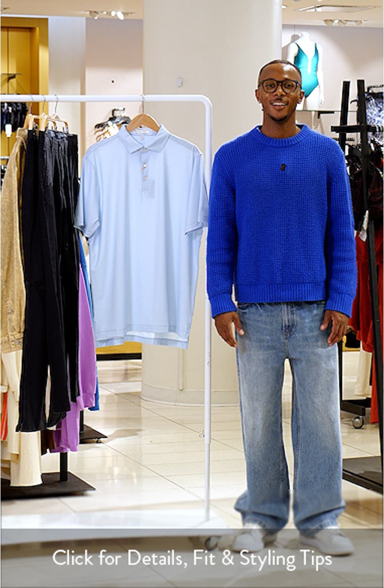 Gingham Check Performance Jersey Polo, sales video thumbnail