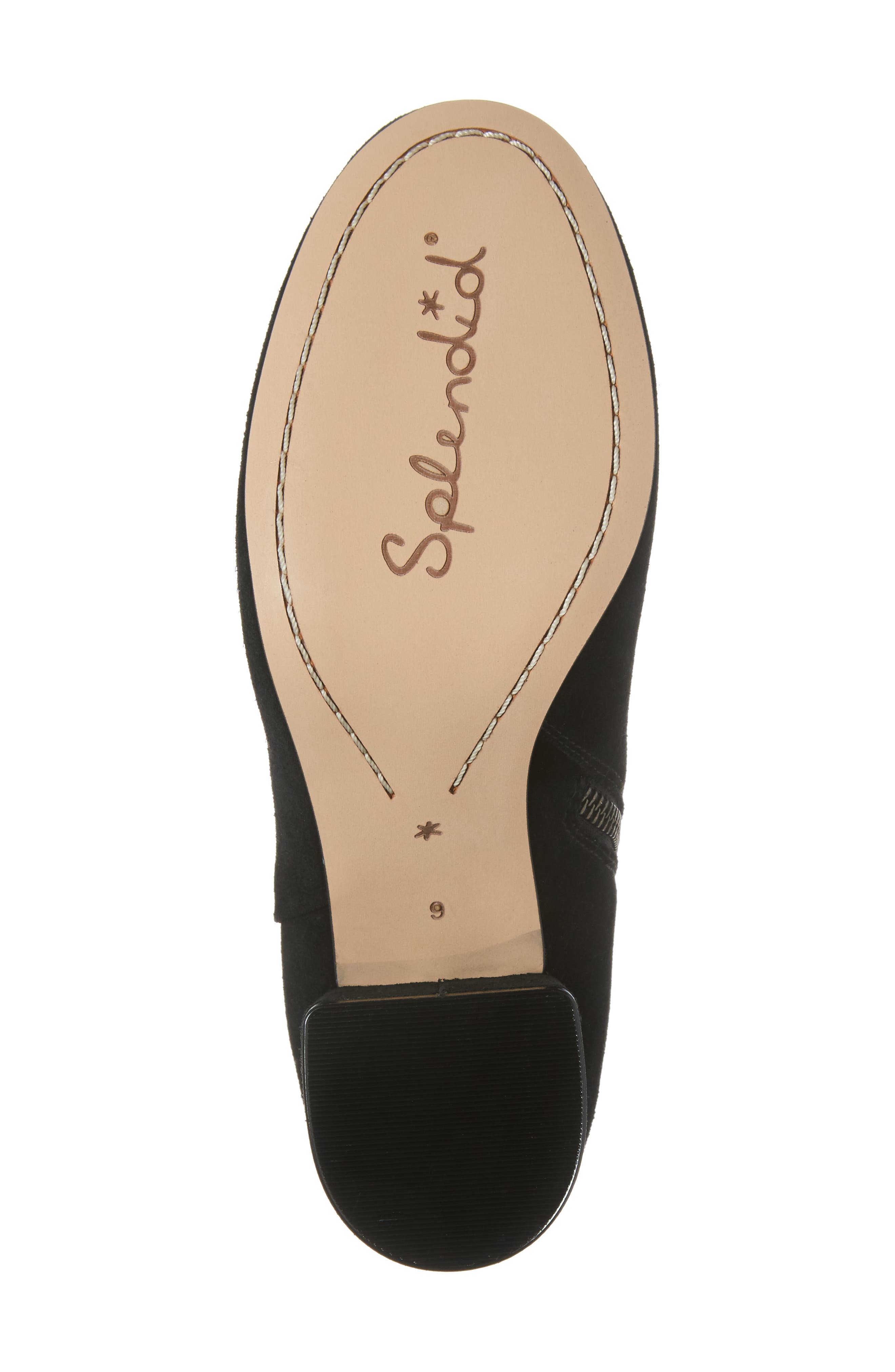 Daniella Block Heel Bootie, Alternate, color, BLACK SUEDE