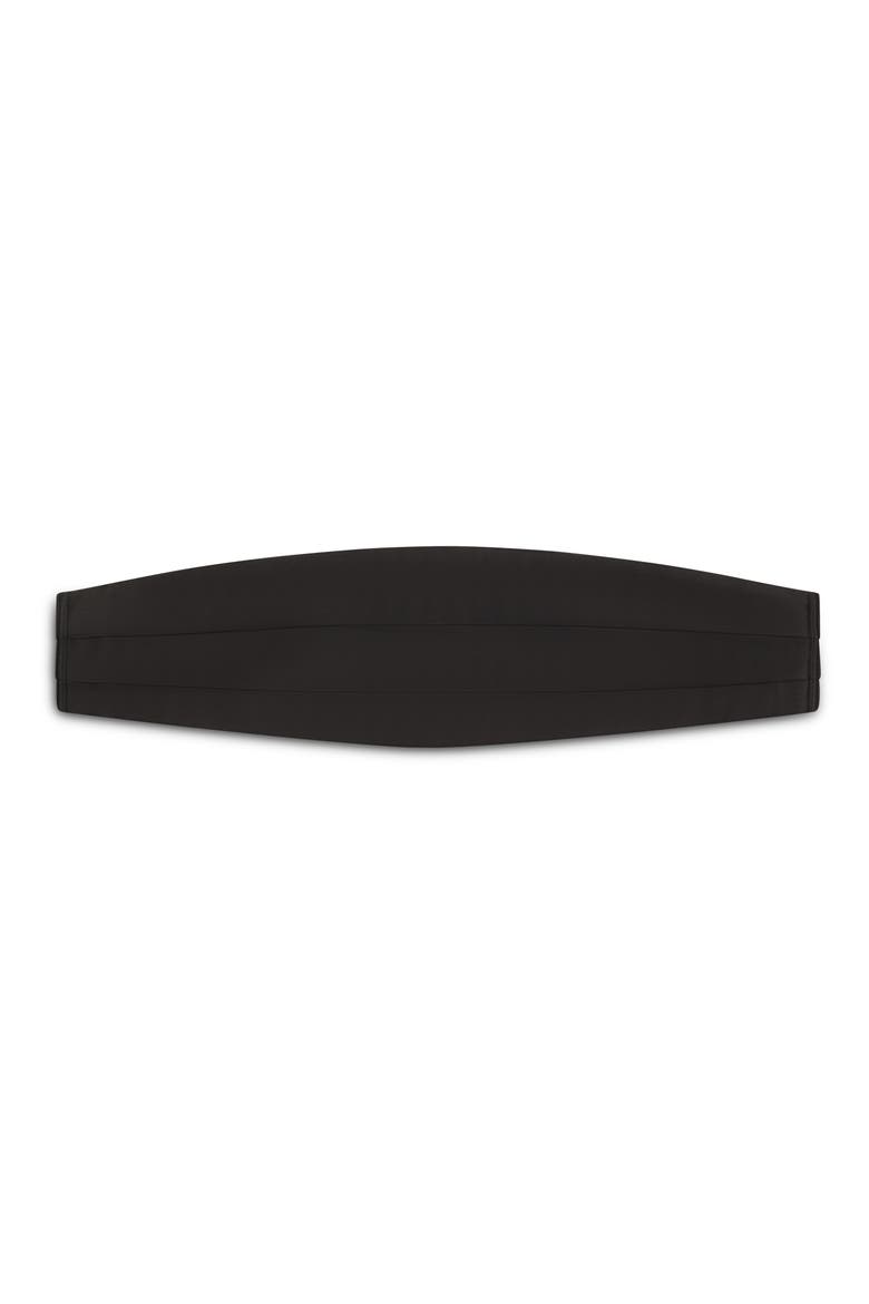 Silk Cummerbund, Main, color, BLACK