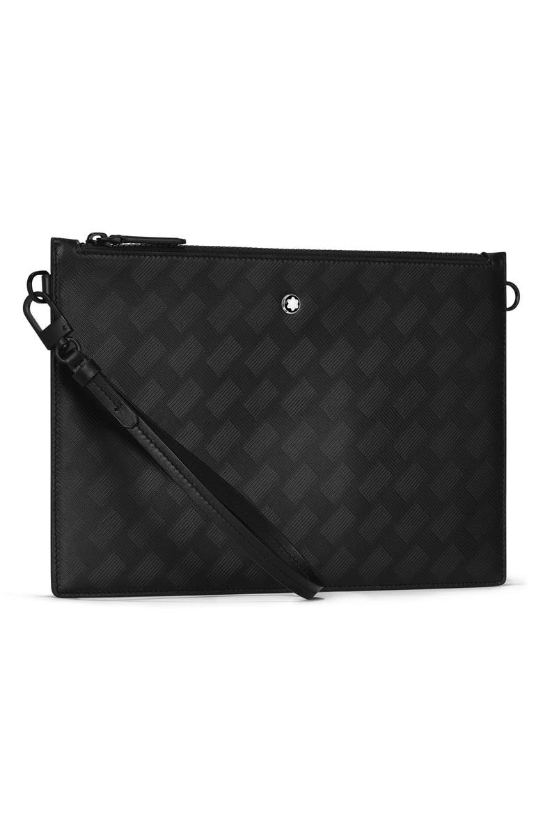 Montblanc Extreme 3.0 Leather Pouch, Alternate, color, Black