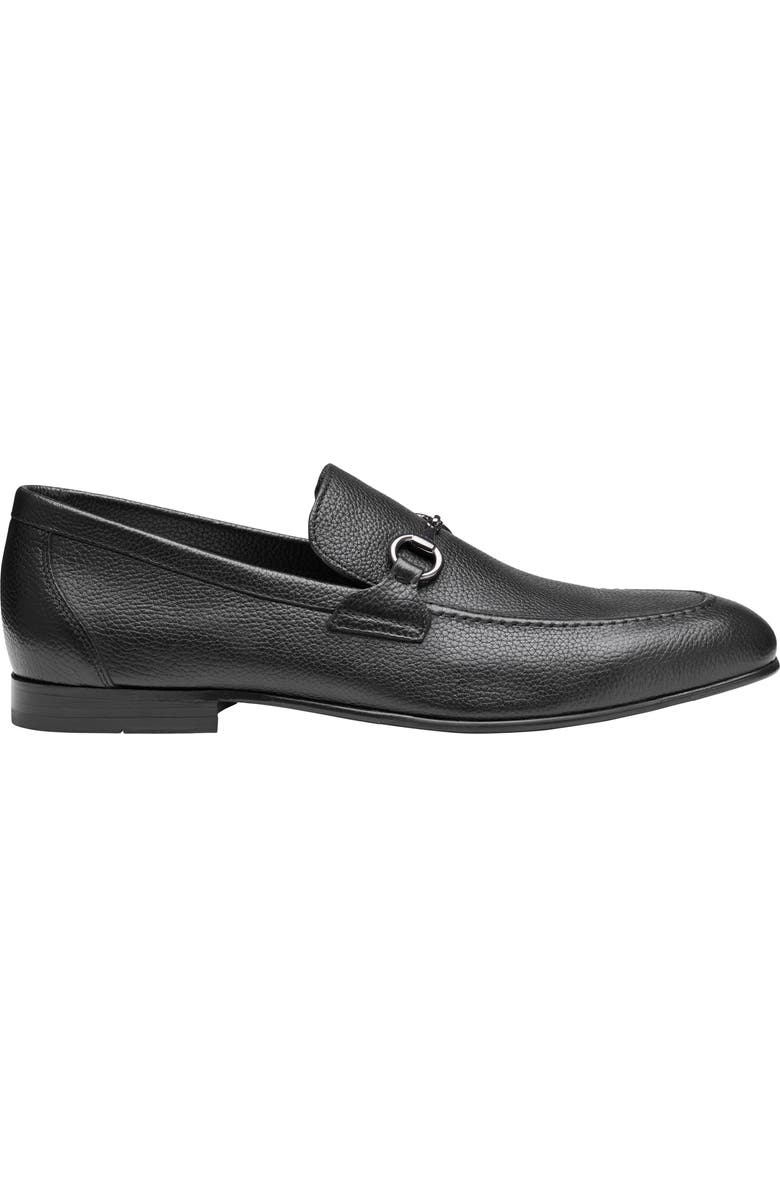 Johnston & Murphy Higgins Bit Loafer, Alternate, color, Black Full Grain