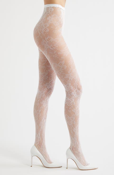 Lola Floral Lace Tights