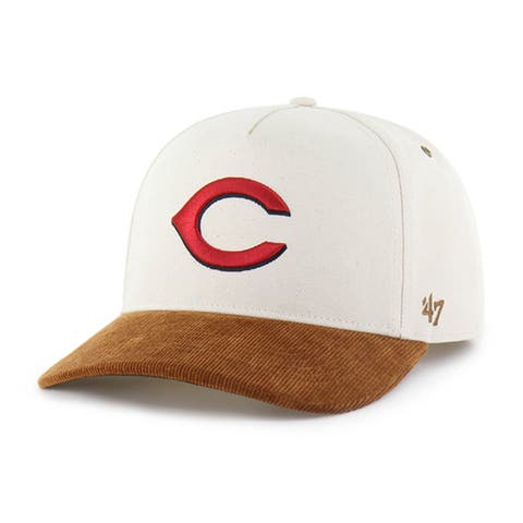 Men's Carhartt x '47 Natural/Brown Cincinnati Reds Undyed Relaxed Hitch Adjustable Hat