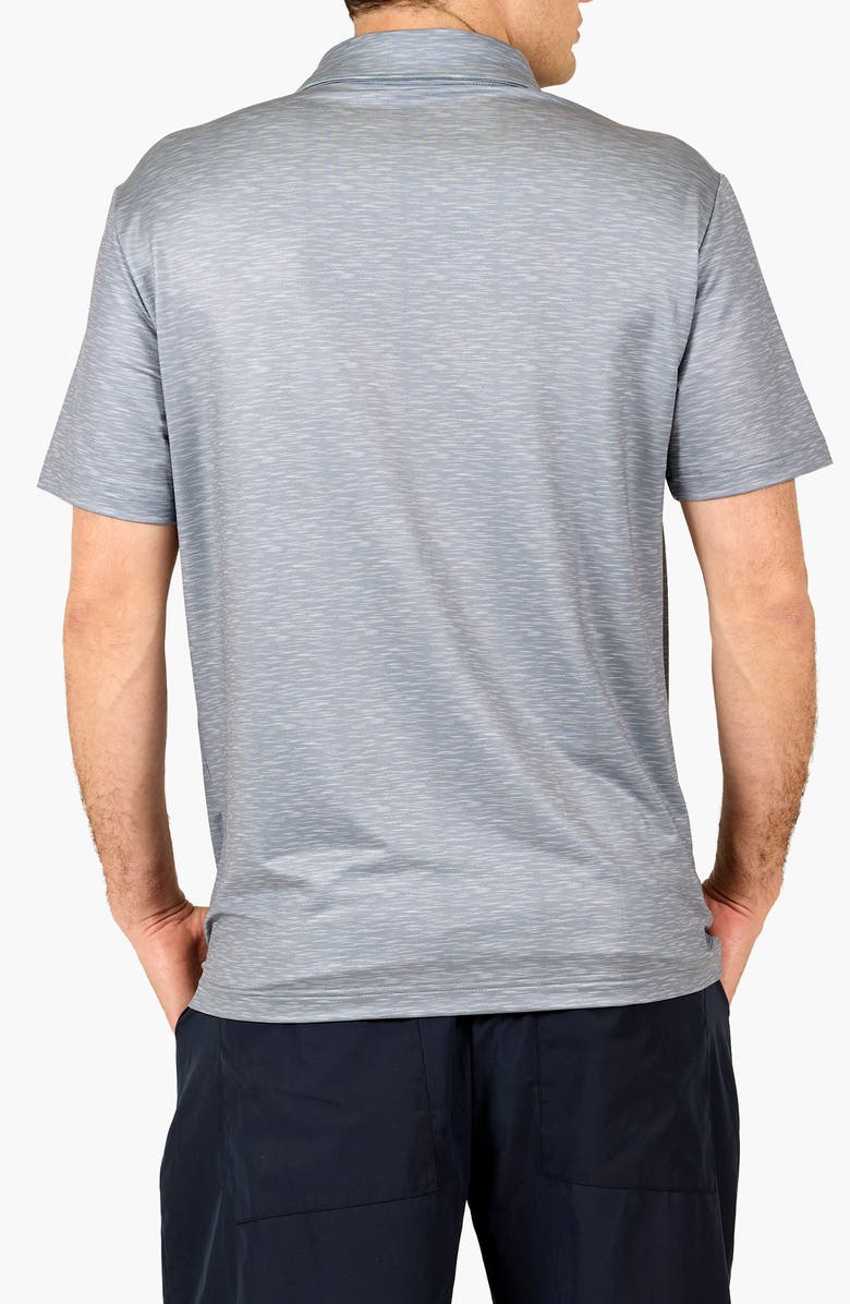 VAST Between Waves Aqua Terra Performance Polo, Alternate, color, Heather Grey