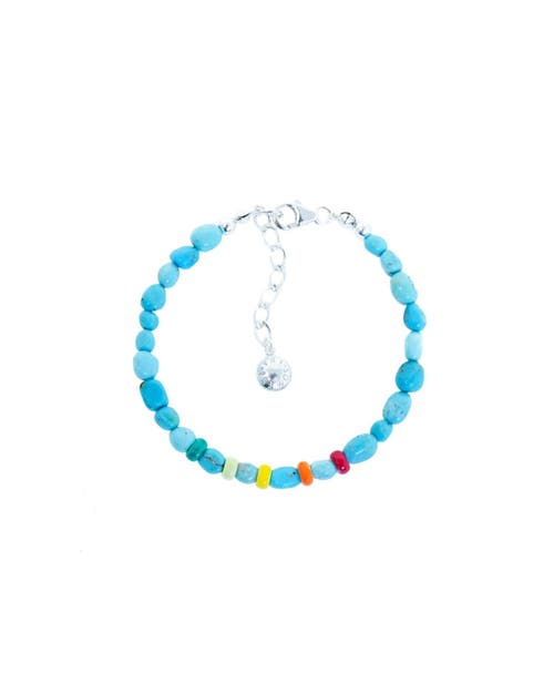 Fry Powers Turquoise Nuggets Sunrise Bracelet In 14k Gold Vermeil