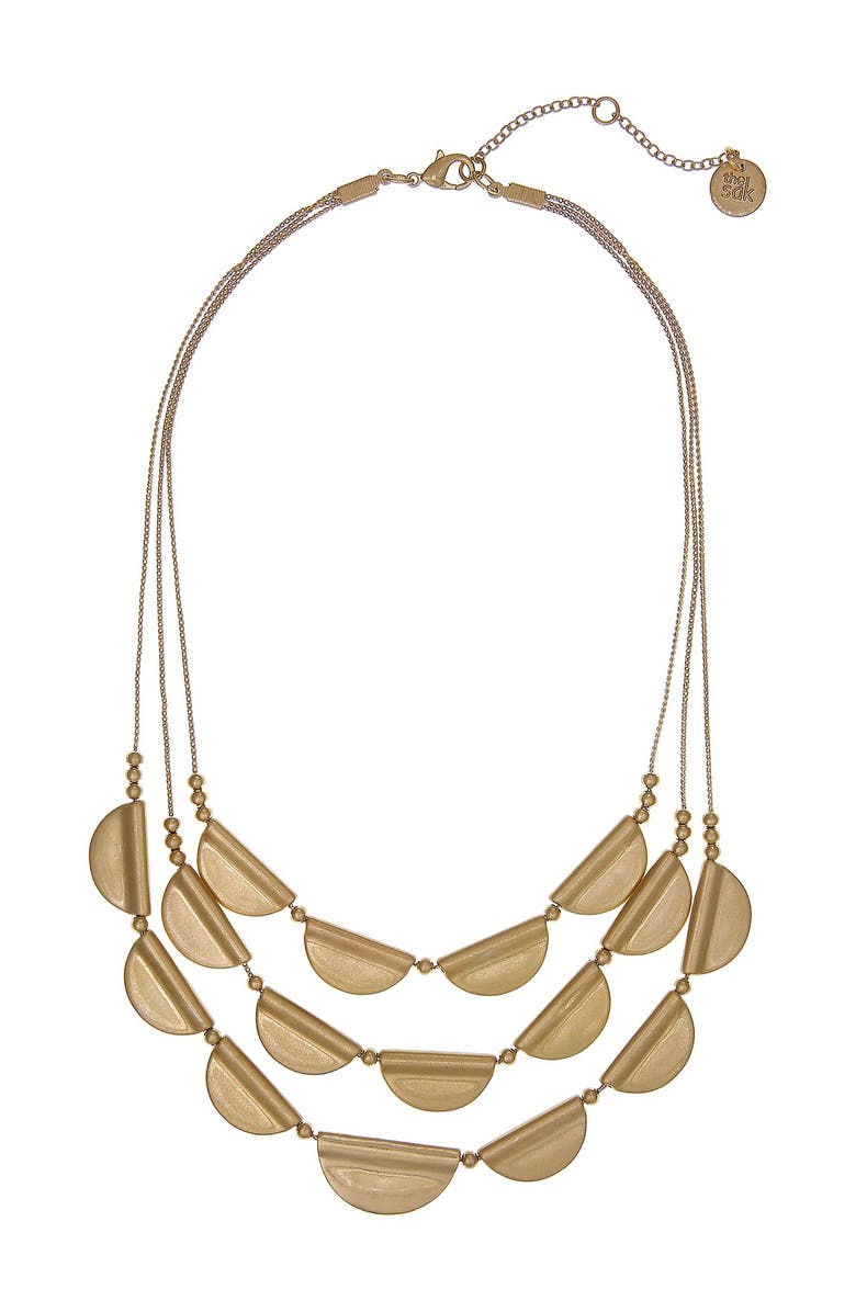 The Sak Triple Row Statement Necklace, Main, color, 