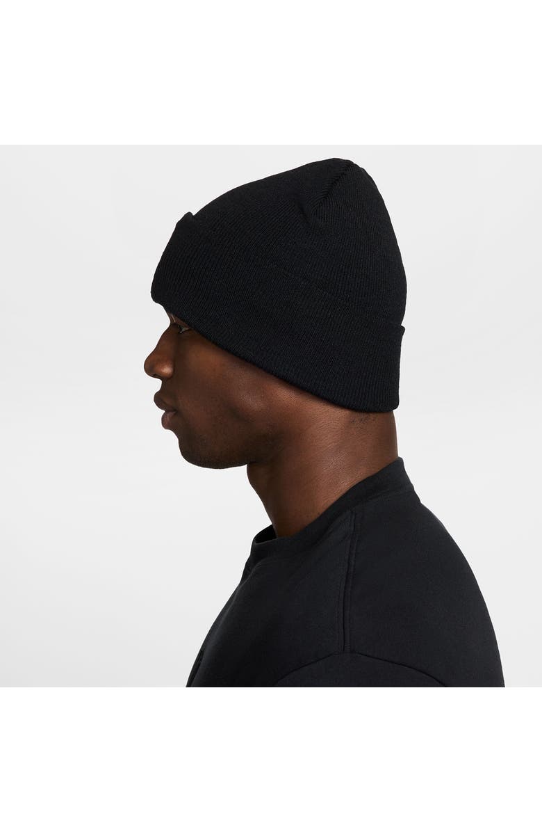 Jordan Flight Club Peak Beanie, Alternate, color, Black