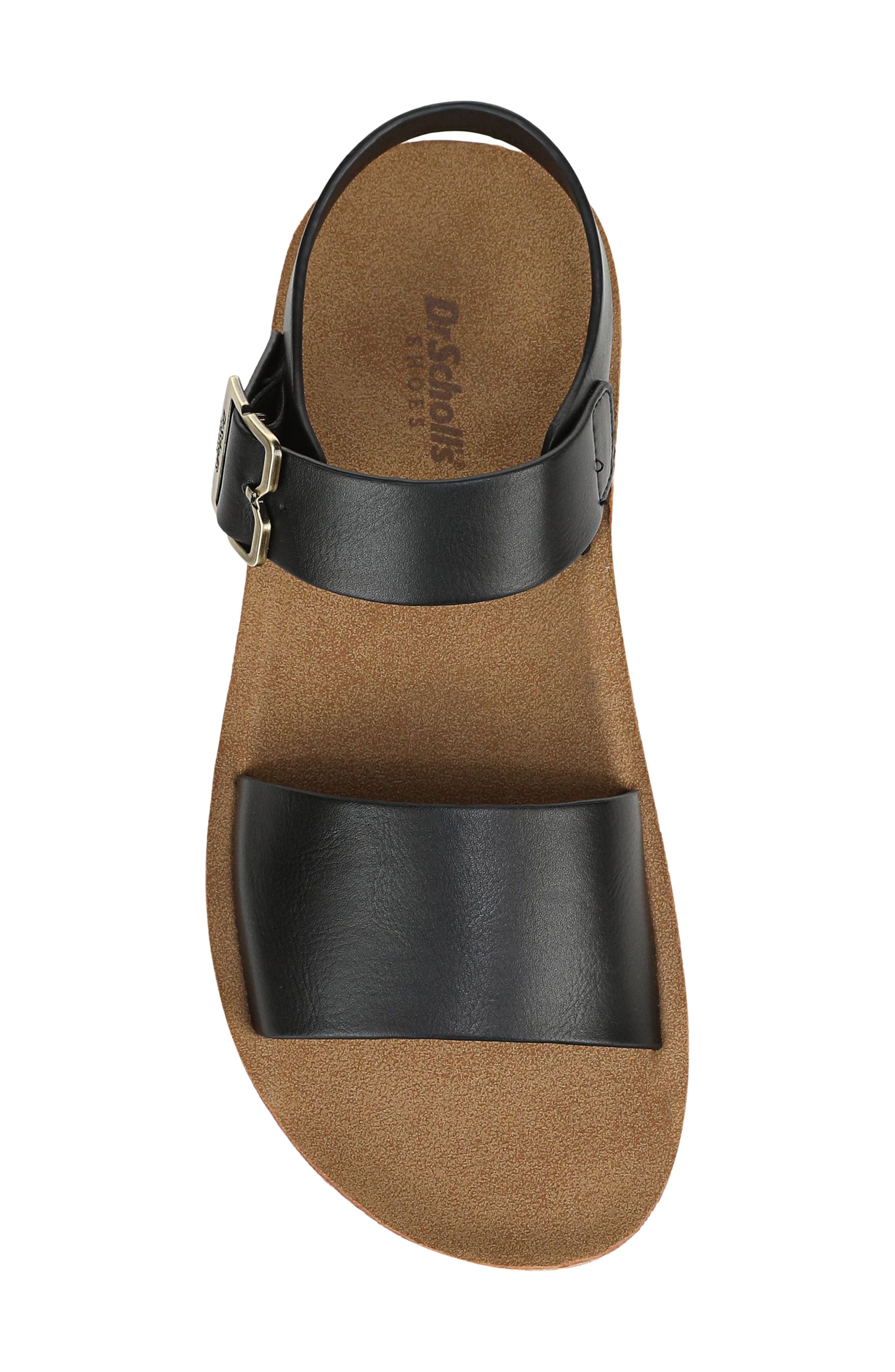 Dr. Scholl's Happy Lucky Wedge Platform Sandal, Alternate, color, Black