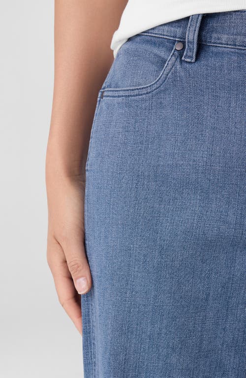 Eileen Fisher High Waist Ankle Straight Leg Jeans In Blue