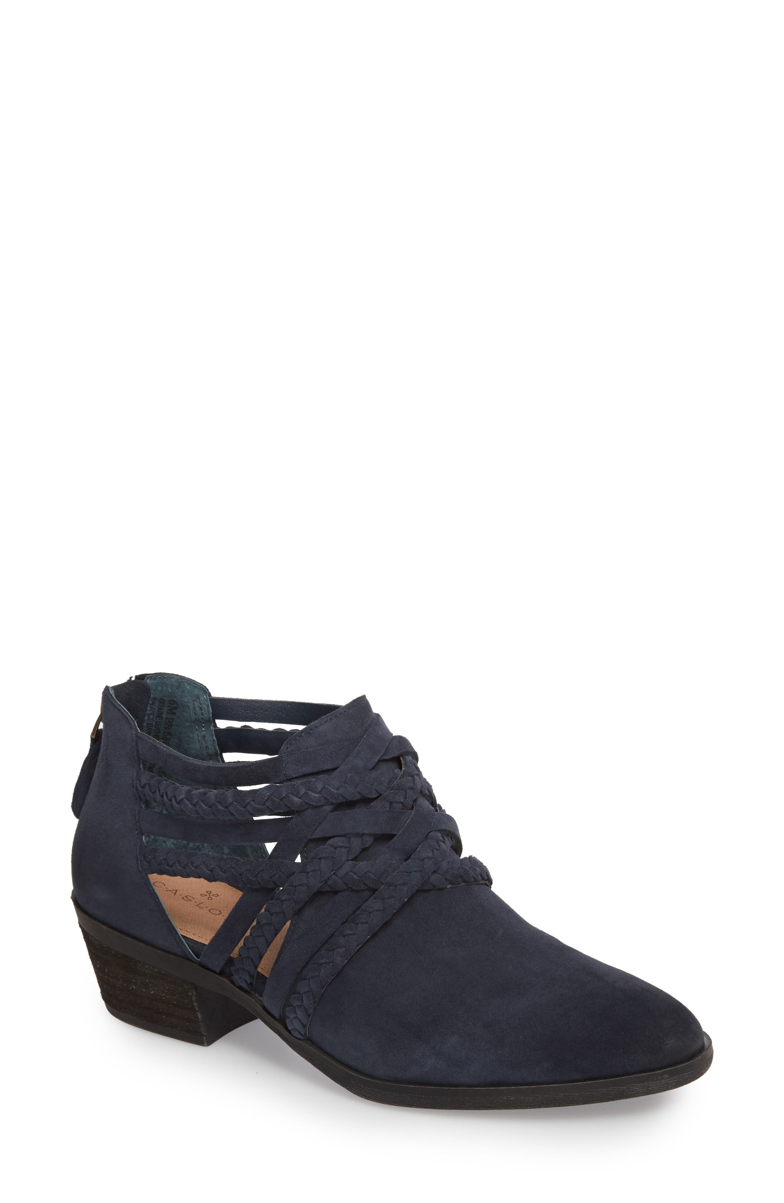Liam Braided Bootie, Main, color, NAVY SUEDE