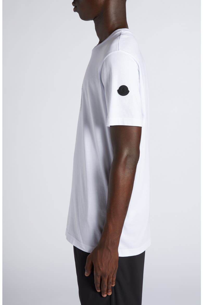 Logo Patch Cotton Graphic T-Shirt, Alternate, color, BRILLIANT WHITE