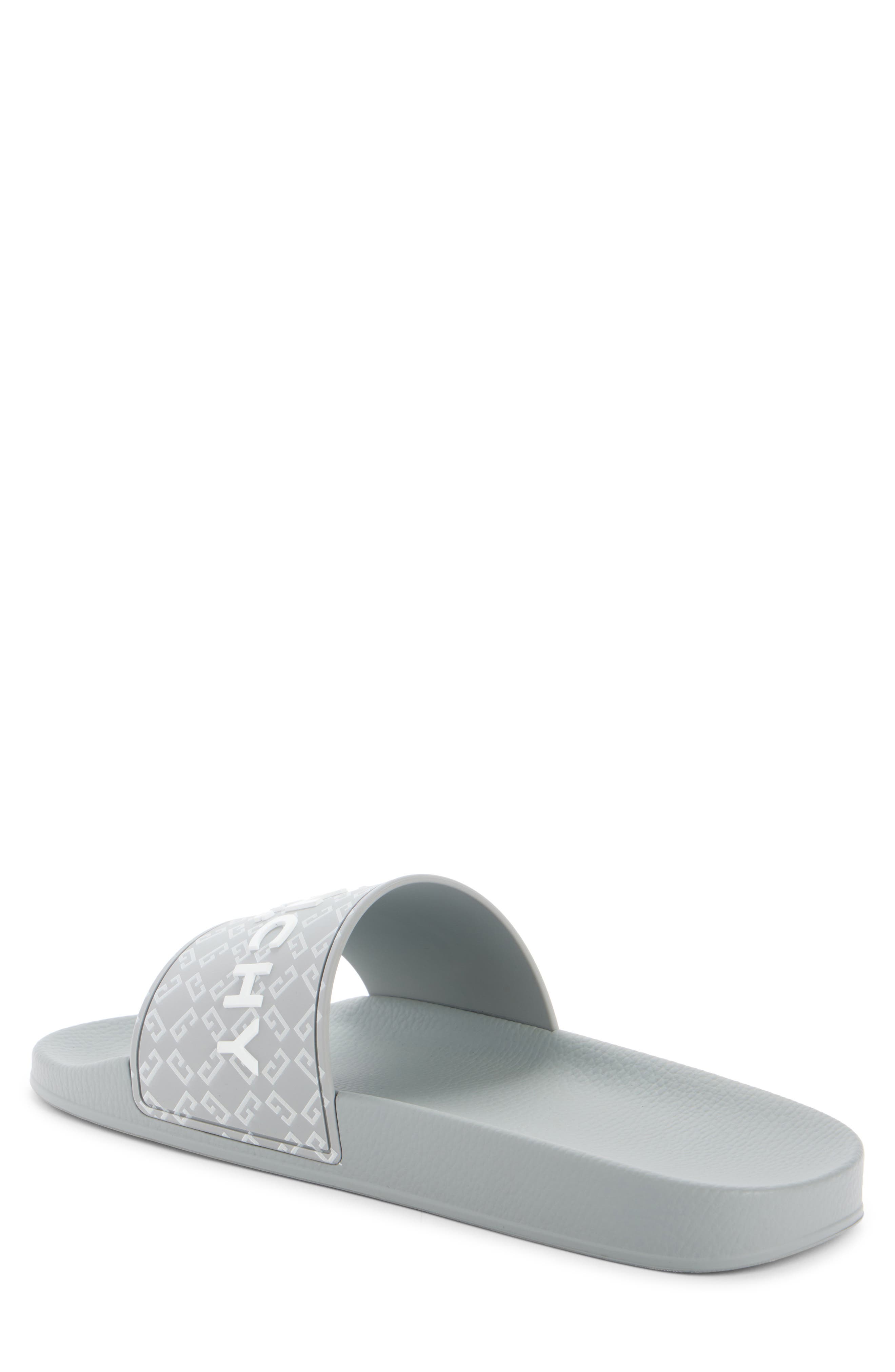 Logo Slide Sandal, Alternate, color, 030-MEDIUM GREY