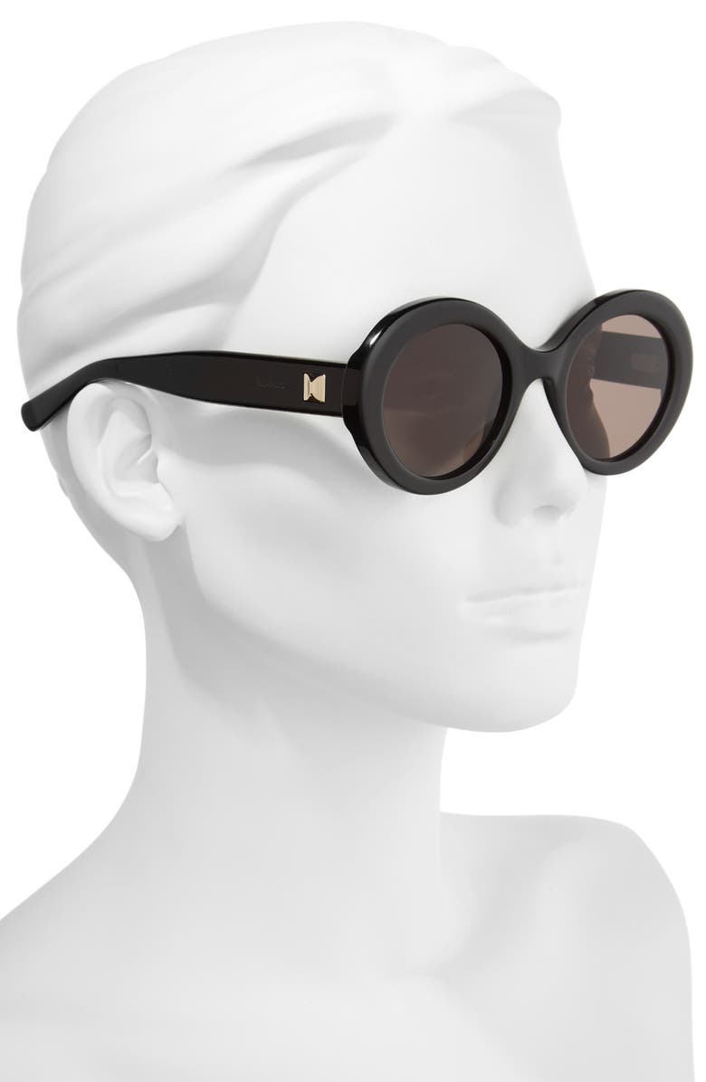 Max Mara Prism VIII 51mm Oval Sunglasses, Alternate, color,