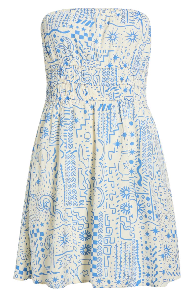 Billabong In the Sky Strapless Minidress, Alternate, color, White Cap