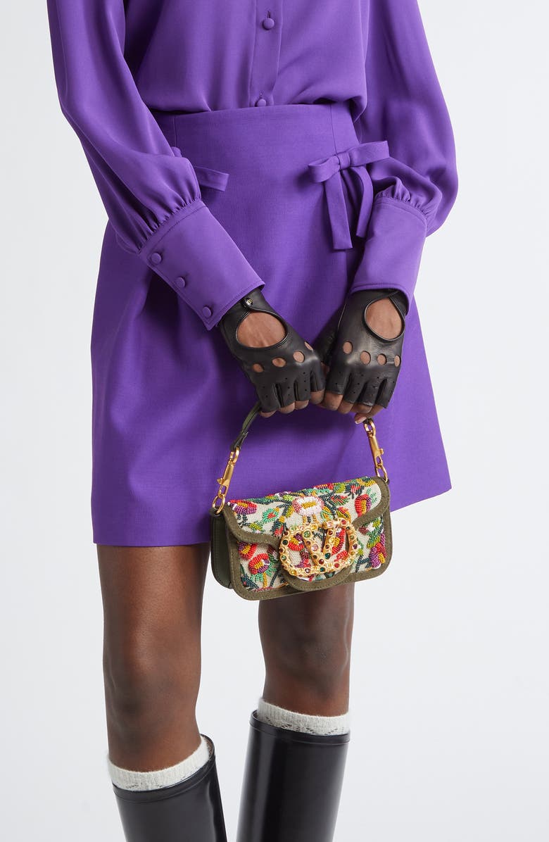 Valentino Garavani Small Locò VLOGO Crystal Embellished Shoulder Bag, Alternate, color, Multi