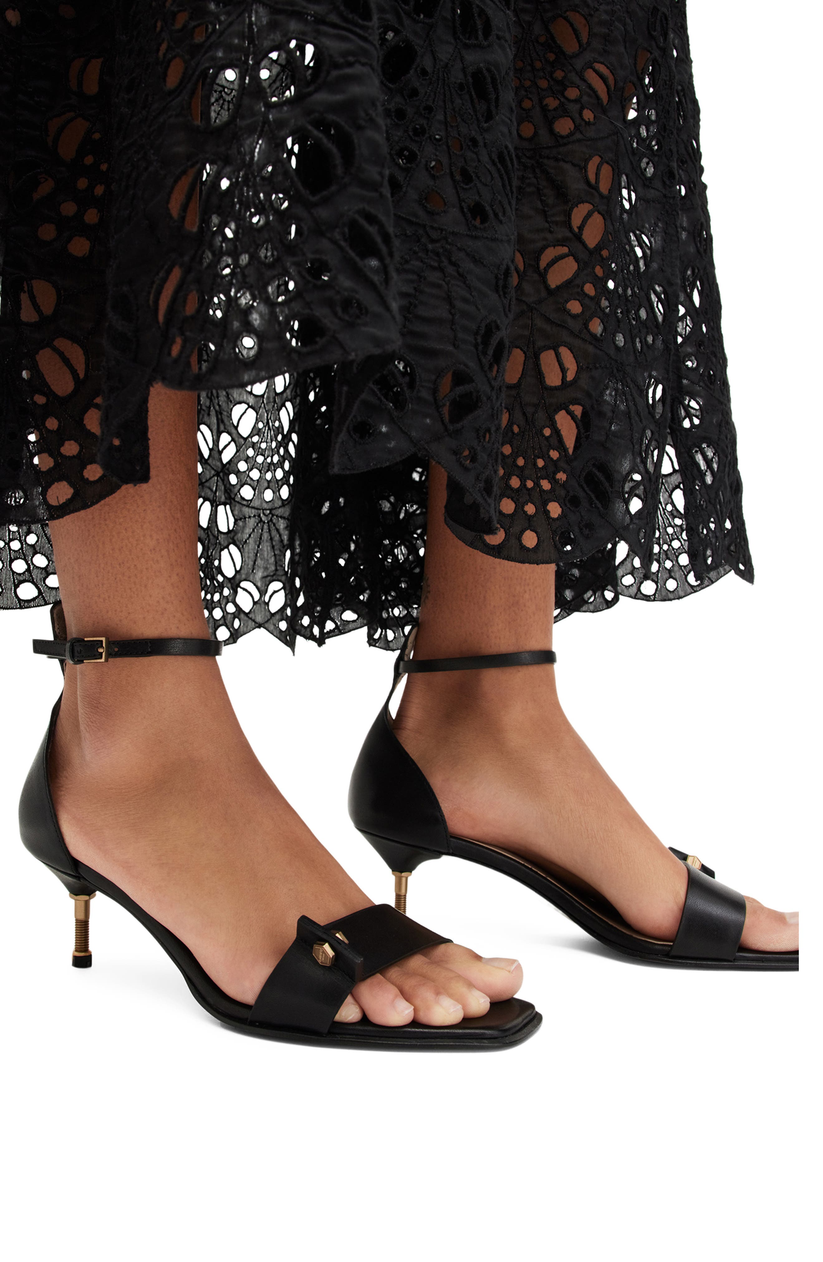 AllSaints Gloria Ankle Strap Sandal, Alternate, color, 