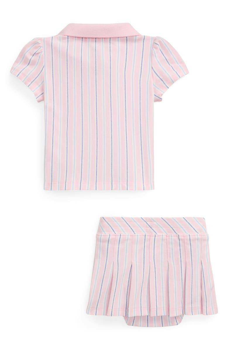Ralph Lauren Stripe Oxford Polo & Skort Set, Alternate, color, 