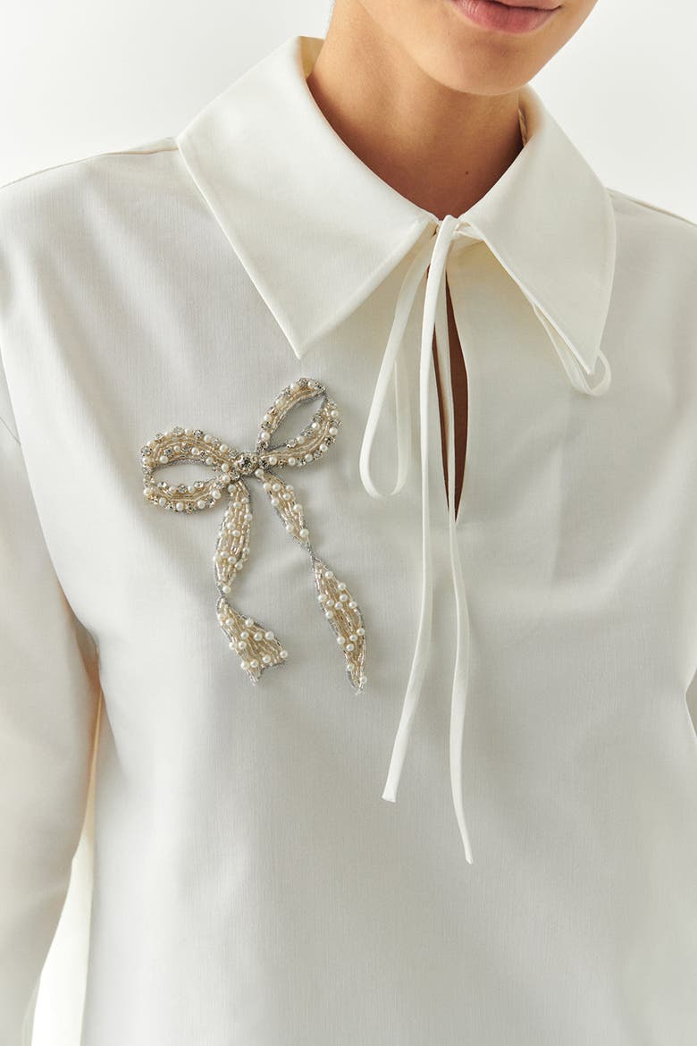 Bloom Long Sleeve Blouse, Alternate, color, Ecru