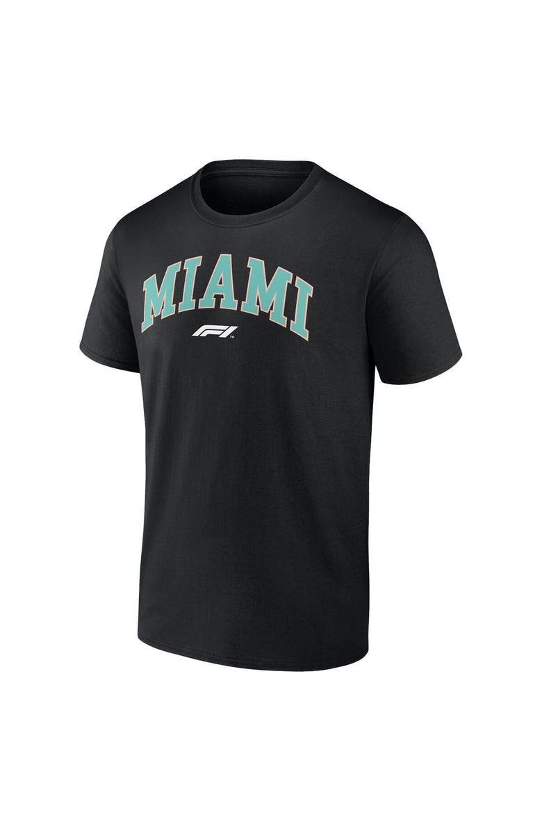 FANATICS Men's Black Formula 1 Miami Grand Prix T-Shirt, Alternate, color,