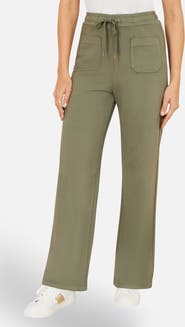 Yumi Relaxed Stretch Wide Leg Trousers