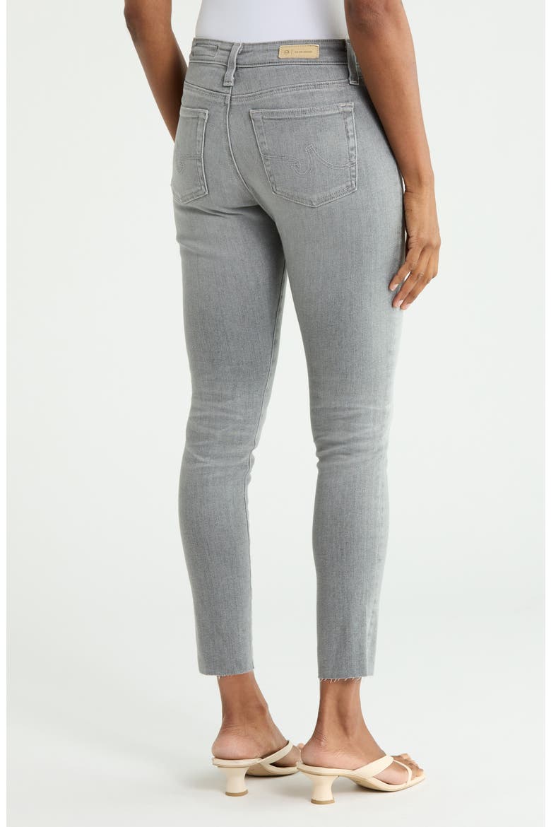 Farrah High Waist Raw Hem Ankle Skinny Jeans, Alternate, color, 20 YEARS HIDDEN TREASURE