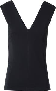 Akris punto Sleeveless Double Face Fitted Top