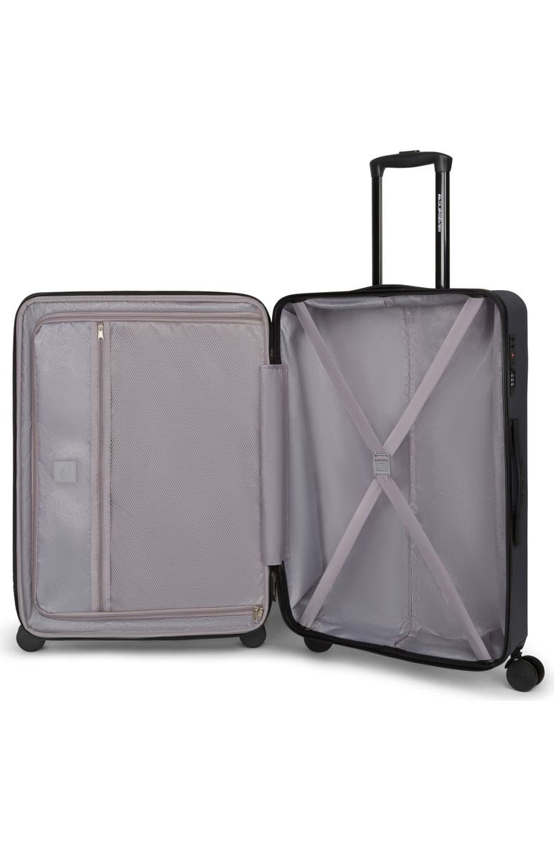 Quiksilver Rincon Suitcases PC Hardside Expandable Luggage with Spinner Wheels, 3-Piece Set, Alternate, color, Black