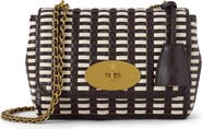 Mulberry Lily Woven Leather Shoulder Bag