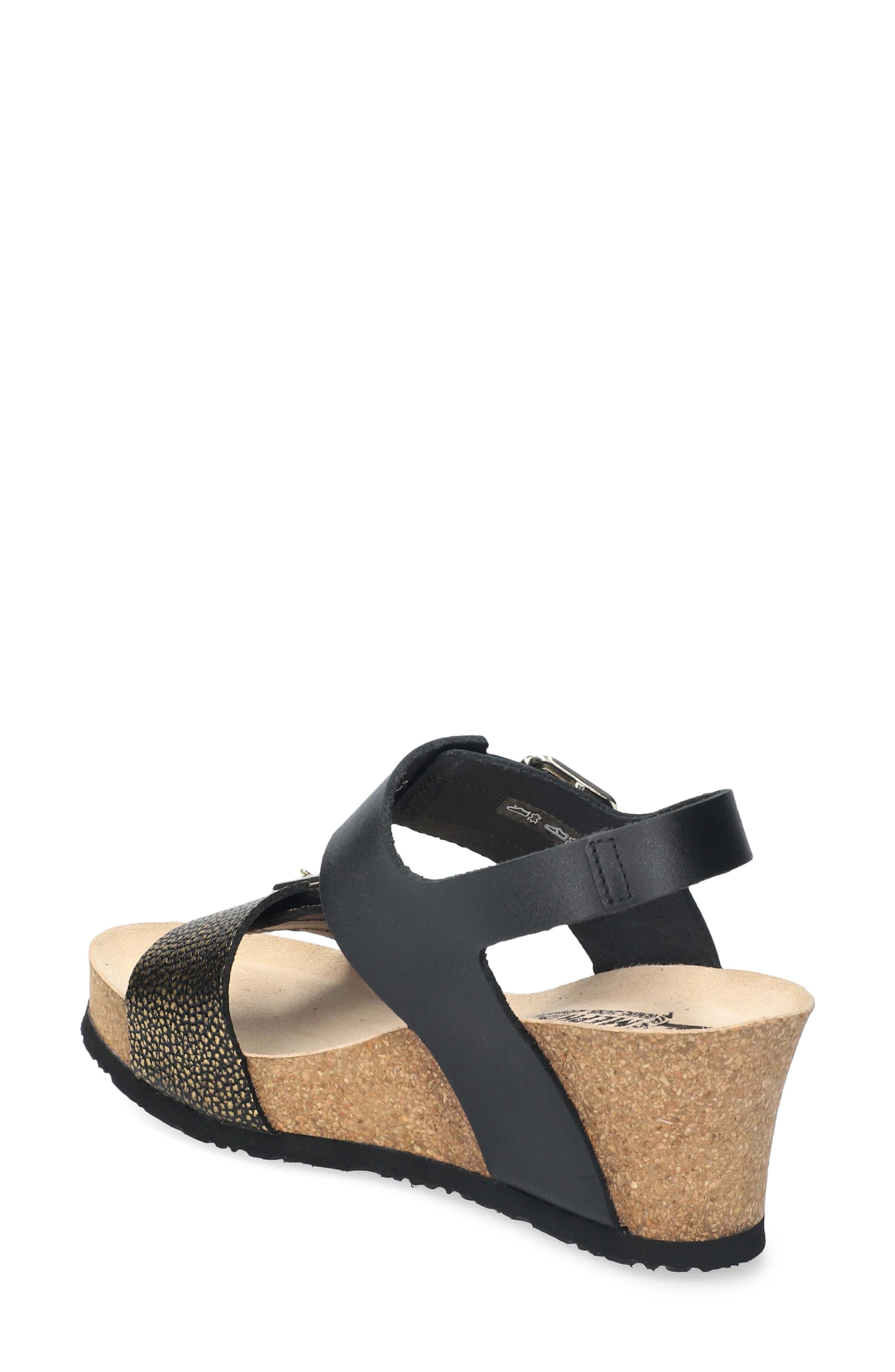 Lissandra Platform Wedge Sandal, Alternate, color, BLACK CONDOR