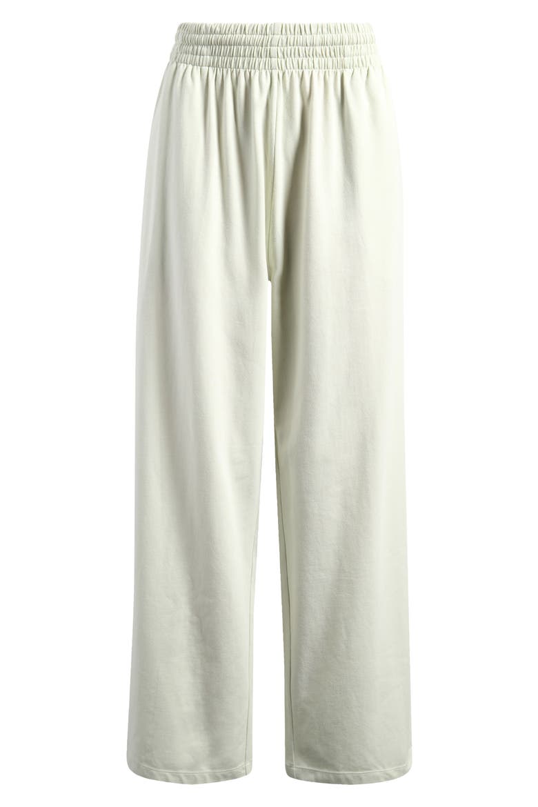 Cotton Blend Jersey Wide Leg Pants, Alternate, color, SPEARMINT