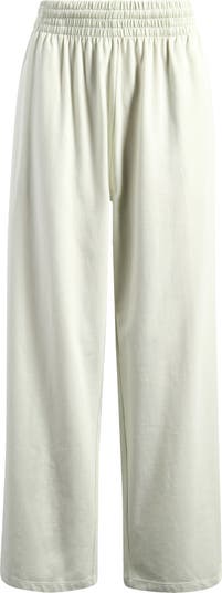 Cotton Blend Jersey Wide Leg Pants