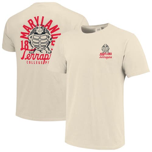Image One Cream Maryland Terrapins Comfort Colors Mascot Overlay T-shirt