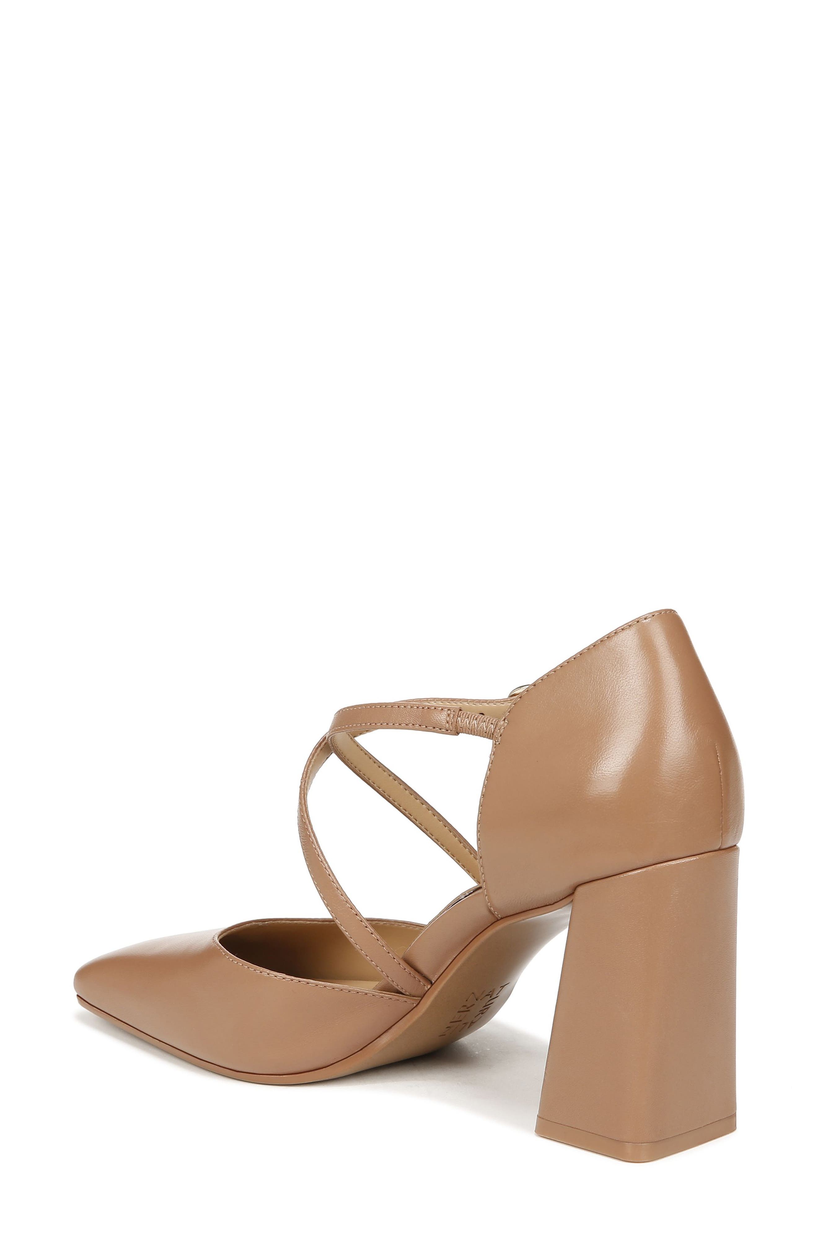 Leesha Square Toe Pump, Alternate, color, HAZELNUT BROWN LEATHER
