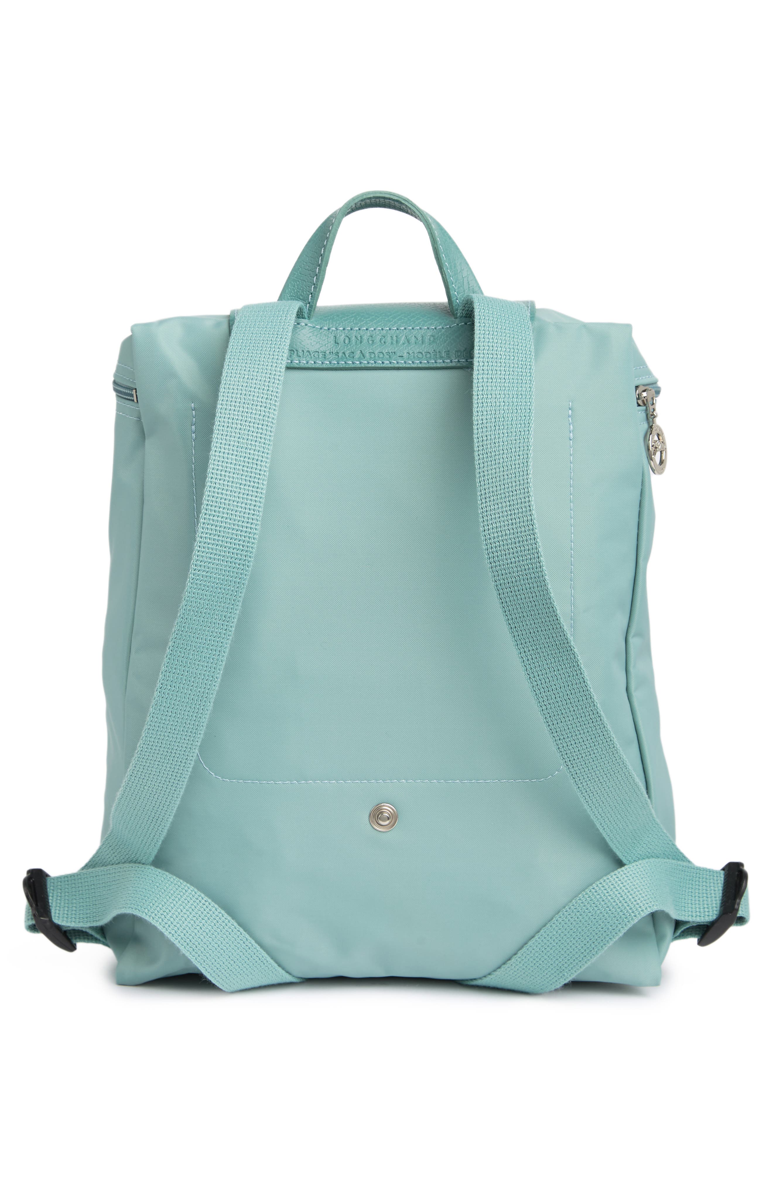 Mini Le Pliage Green Recycled Canvas Backpack, Alternate, color, LAGOON