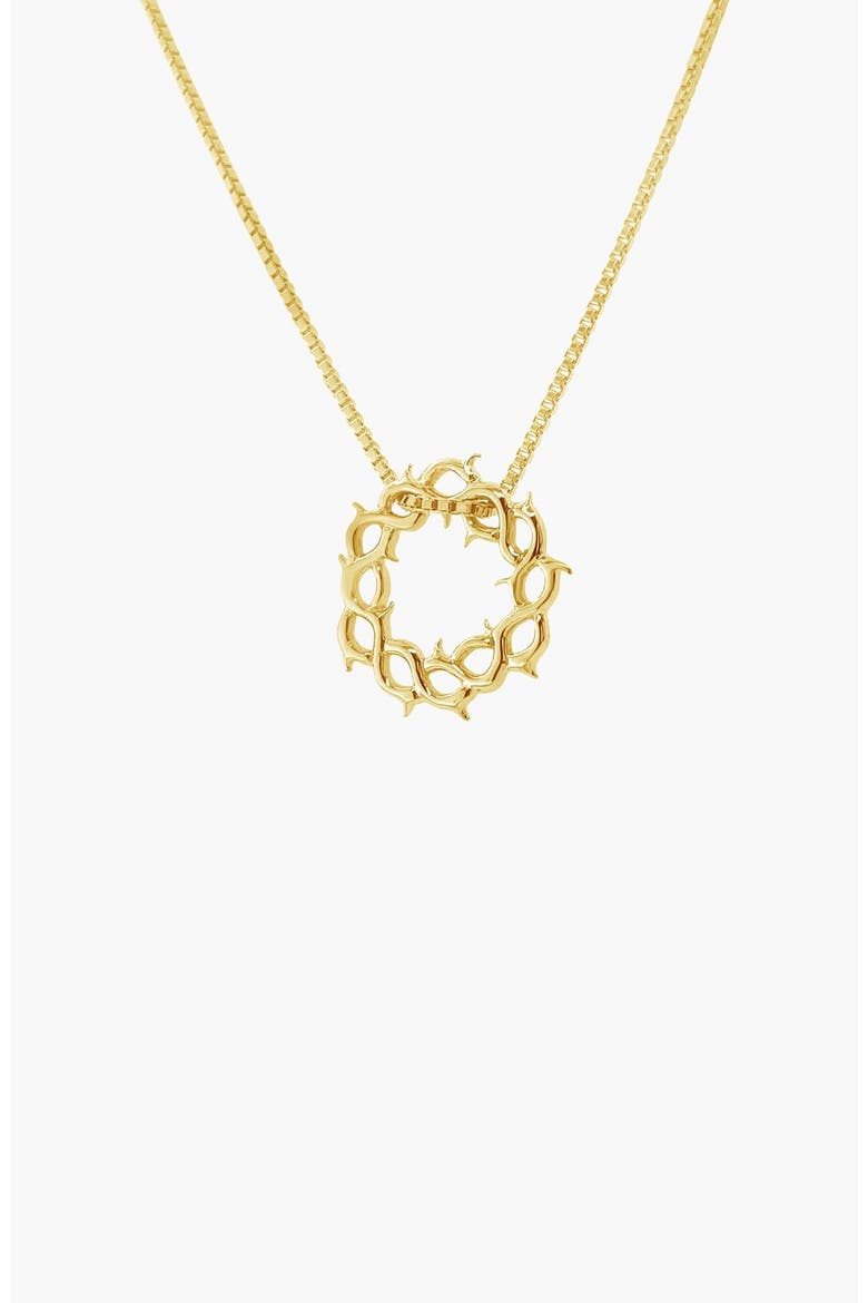 Crown Of Thorns Necklace, Main, color, 18k Gold Plated