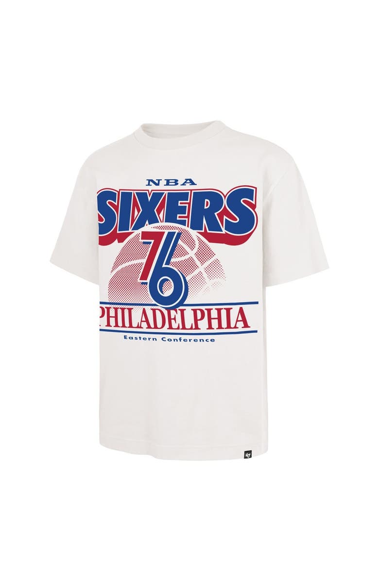 '47 Men's '47 White Philadelphia 76ers City Edition Shifty Foundation T-Shirt, Alternate, color, White