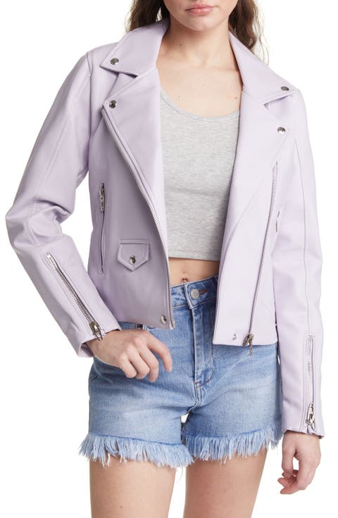 Faux Leather Moto Jacket