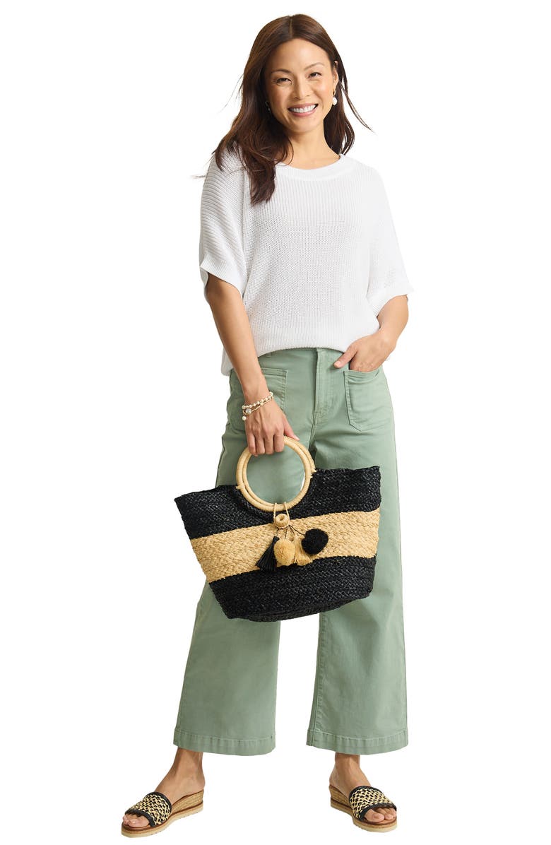 Tommy Bahama Zandra Short Sleeve Linen Blend Sweater, Alternate, color, 